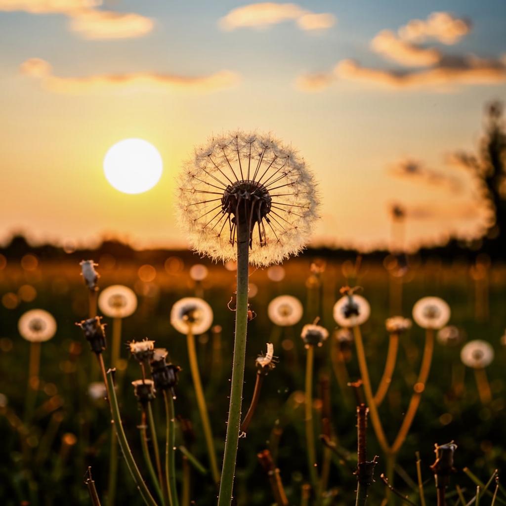Sebuah gambar bunga dandelion yang melambangkan sifat-sifat ketahanan, harapan, dan pertumbuhan yang dapat menginspirasi kita dalam menjalani hidup.
